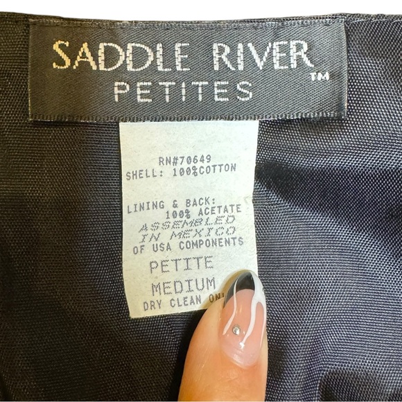 VTG Saddle River Halloween Print Spooky Vest Size Medium Petite - Picture 5 of 5